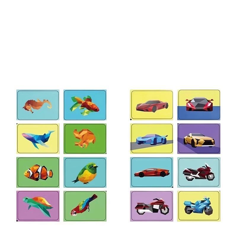 子供3D幾何学的なコラージュ立体知育玩具幼稚園の集中力児童手作りdiy製作シール|undefined