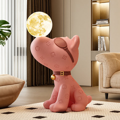 リビングルームの床置き装飾品ビーグル犬貯金箱オーディオテレビキャビネットソファ家の装飾新築祝いギフト