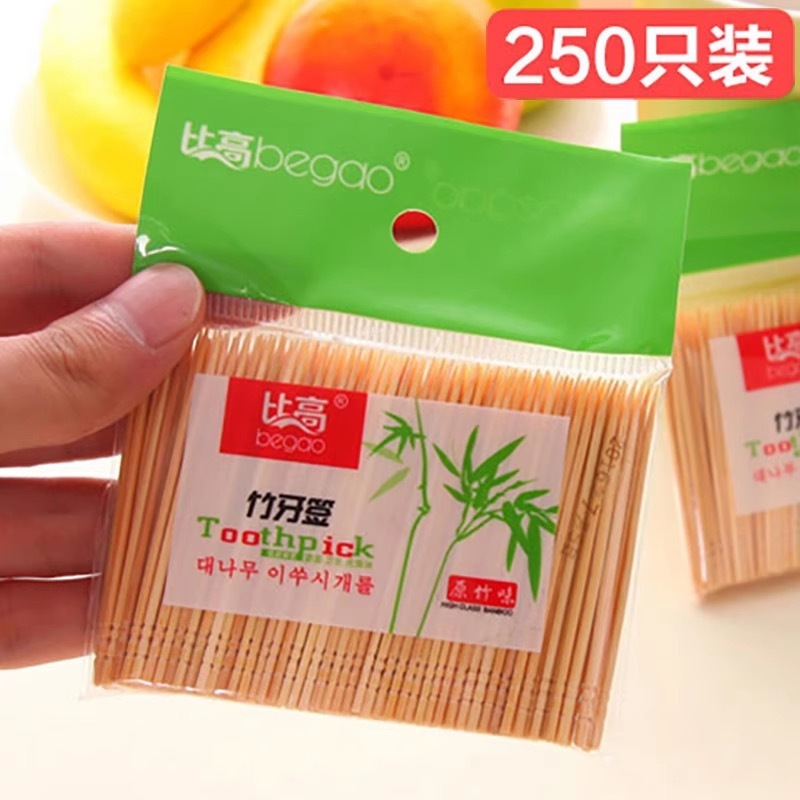 使い捨て竹つまようじ、極細、家庭用、ホテル用、業務用バルク、3600本、両頭、先の尖った竹つまようじ|undefined