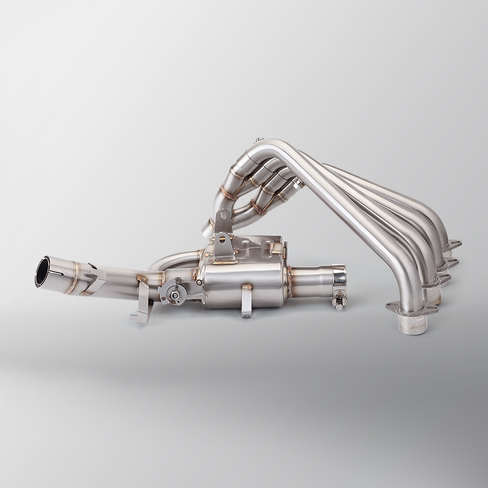 Motorcycle locomotive exhaust pipe is suitable for Qianjiangsai 600RS stainless steel front double-channel valve 2024