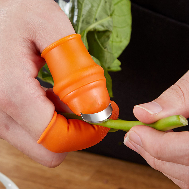 果蔬采摘工具剥豆拇指豆角择菜摘菜神器花椒指套剥蒜指甲手指套|undefined
