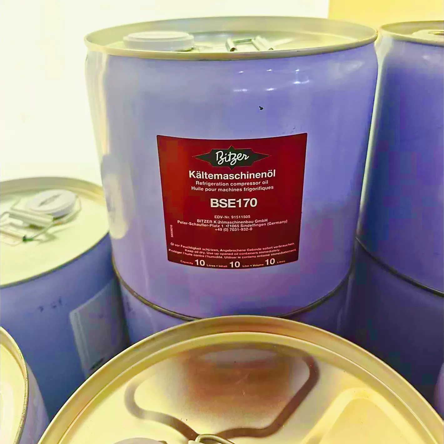 原厂德国比泽尔心B5.2BSE32B100BSE170B320SH 螺杆离压缩机冷冻油