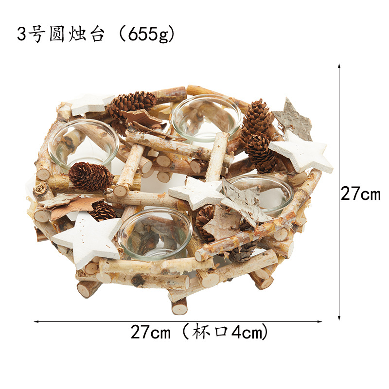 Navidad nueva estrella de cinco puntos colgante decoración navideña ventana del centro comercial colgante de madera colgante estrella hotel