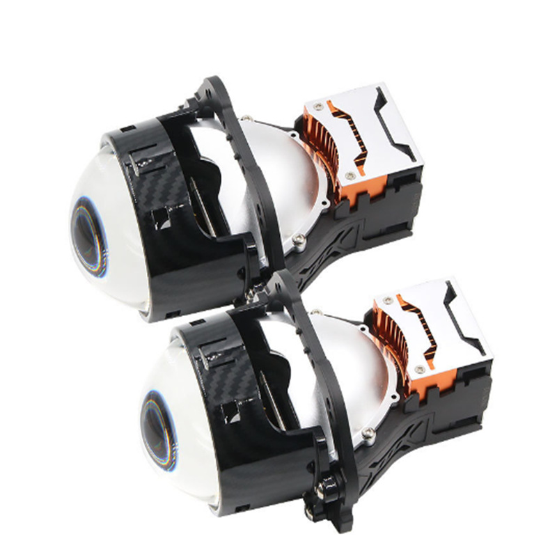 3 pulgadas LED lente de doble luz JS8 lente de prisma 75W actualización de lámpara LED súper brillante