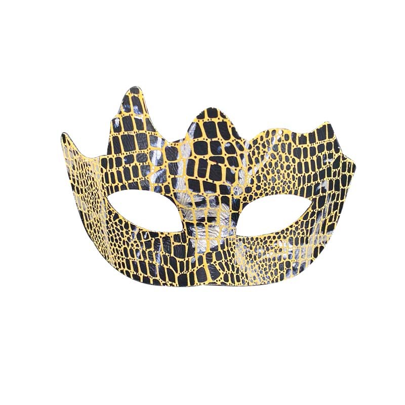 Nuevo baile de máscaras adulto piel de serpiente piel de cocodrilo diversión accesorios de fiesta lindos extraños princesas máscaras de hombres y mujeres
