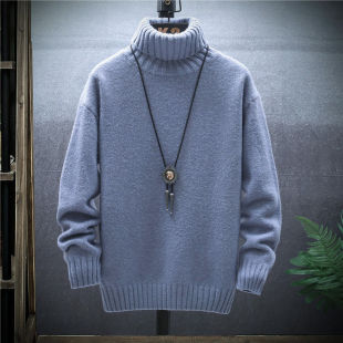 2025 autumn and winter AliExpress turtleneck men's sweater Japan and South Korea cross-border youth students handsome sweater jacket