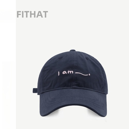 High-quality fashionable letter embroidery baseball cap for men and women, unisex spring sun hat, Korean version couple wide-brim duckbill hat