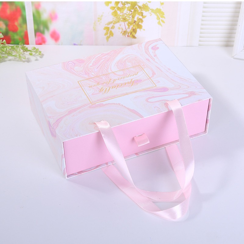 Caja de regalo rosa para novia, empaque de regalo tipo cajón, recuerdo, regalo de cumpleaños, bufanda, taza térmica, caja de regalo vacía, en forma de corazón. image 5