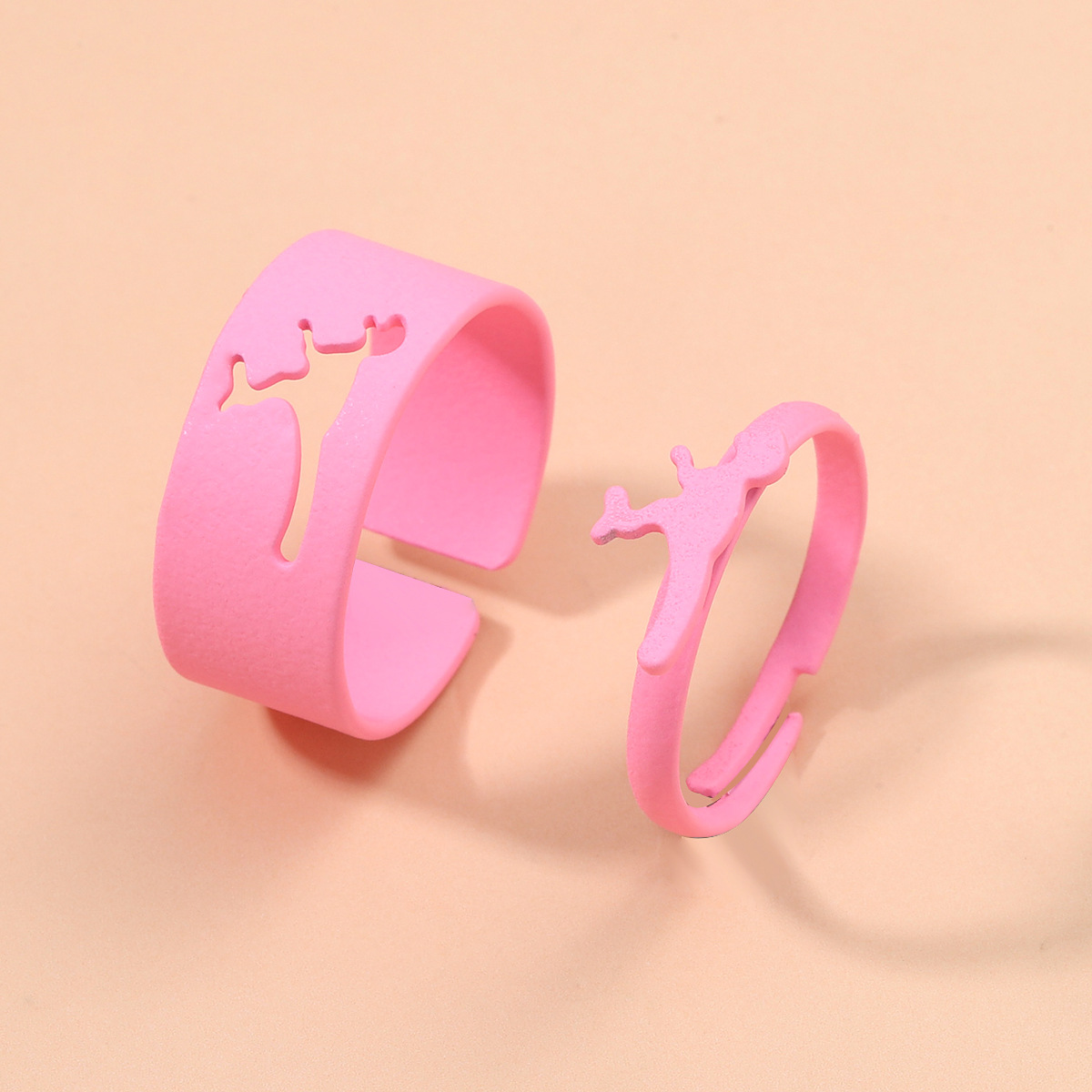 Simple Style Star Butterfly Metal Stoving Varnish Open Ring