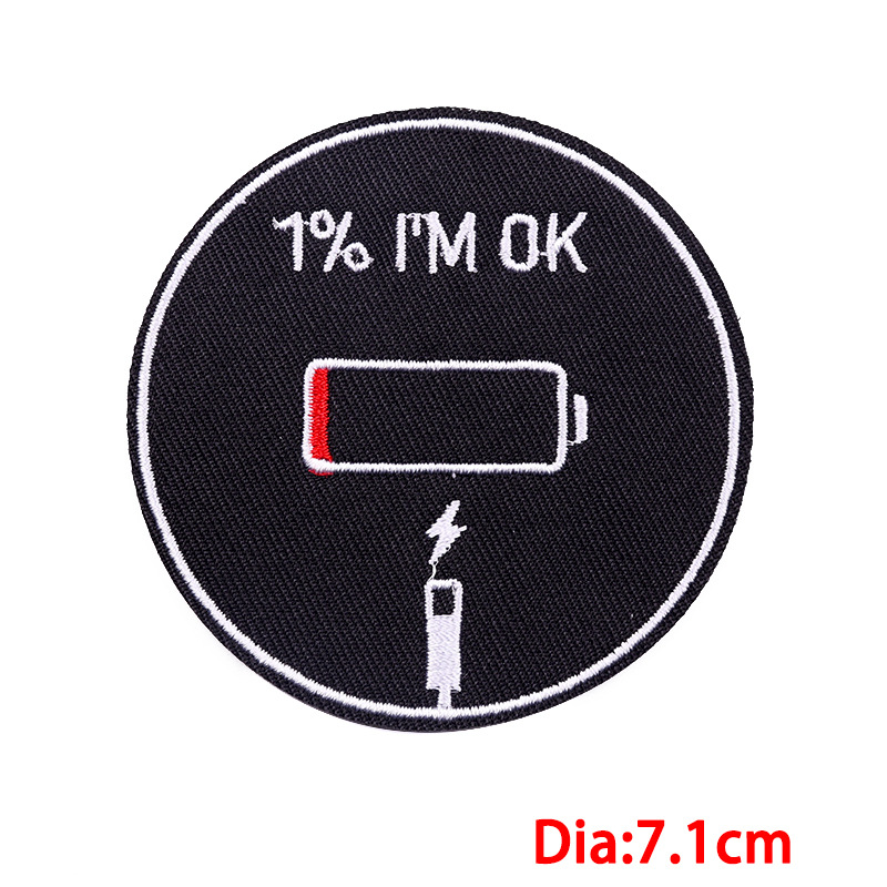 Simple Style Style 1 Piece Simple Style Letter Embroidery Thread Clothing Sticker Patches