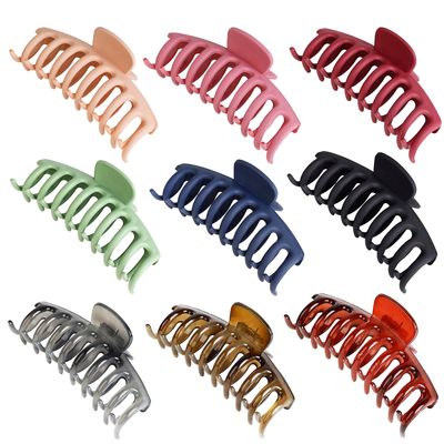 跨境欧美鲨鱼夹龙骨抓大号抓夹盘头发夹子头饰发夹简约成人大发抓