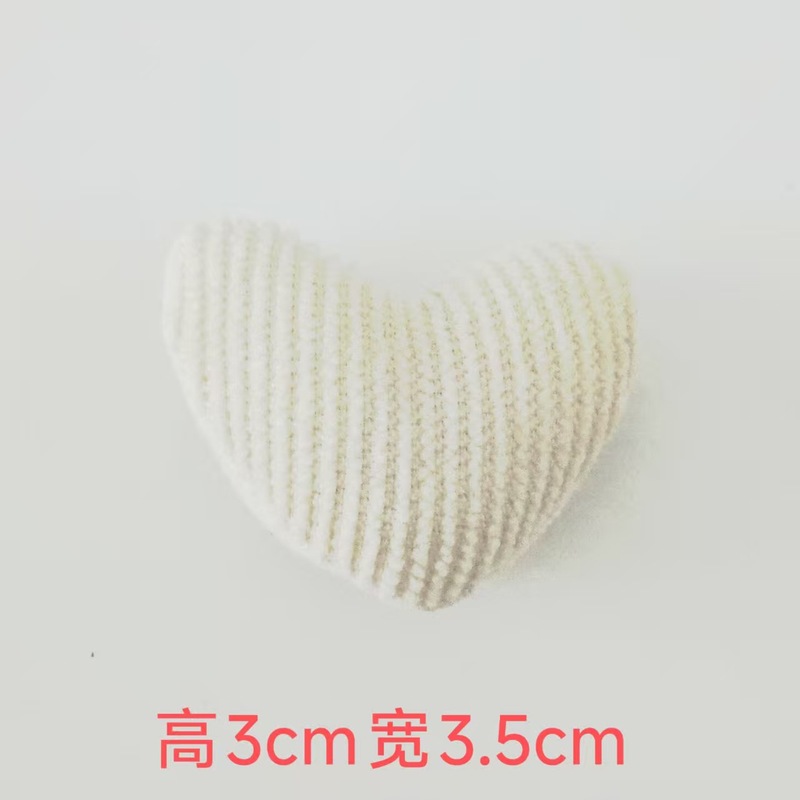 韩版百搭灯芯绒布艺爱心充棉配饰  衣服鞋子帽子袜子辅料配件批发|undefined