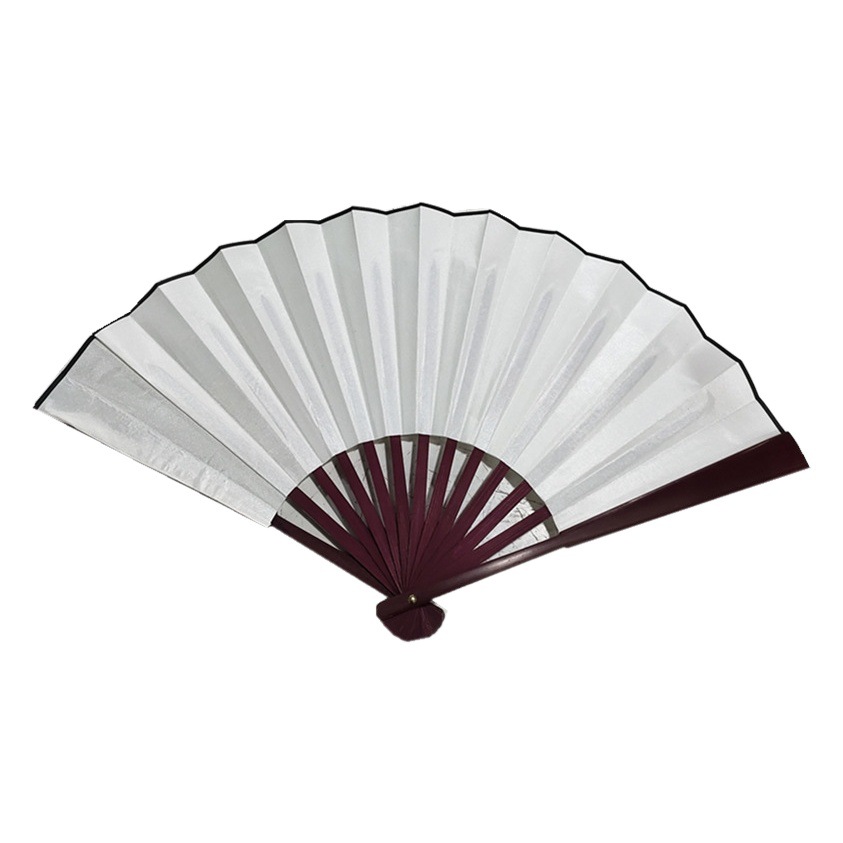 Fábrica de artesanía al por mayor de los hombres plegable ventilador de tela de seda ventilador de estilo antiguo regalo de 8 pulgadas de 10 pulgadas ventilador de texto Edición especial