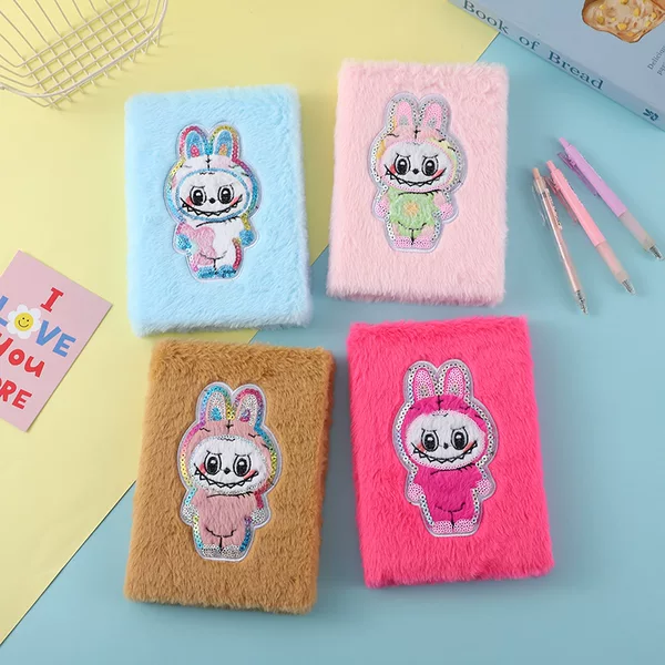 Cartoon Kabu Stuffed Notebook Cute Candy Color Student Notebook New Children's Diary Wholesale