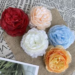 洋牡丹花頭婚慶酒店裝飾路引牆面布景假花仿真花家居擺放開業典禮