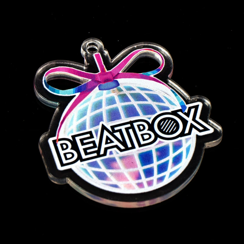 Акриловые Goo Ka Tag Украшение Индивидуальные креативные брелки для изготовления клея Добавить логотип Joker Goo Card