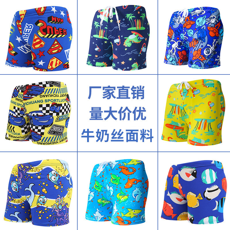 Children's cargo shorts with camouflage print, wholesale from the manufacturer, unisex swim trunks for big kids and boys, hot spring swimwear