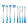 Cartoon blue professional brush, tools set, 10 pieces, Birthday gift