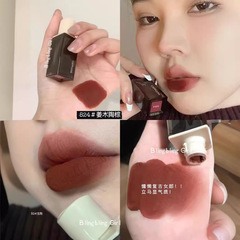 Nude French Tea Brown~Nude Color Lipstick Lip Glaze for Women Matte Bean Sand Color Budget Student Uncommon Lightweight Pale Brown