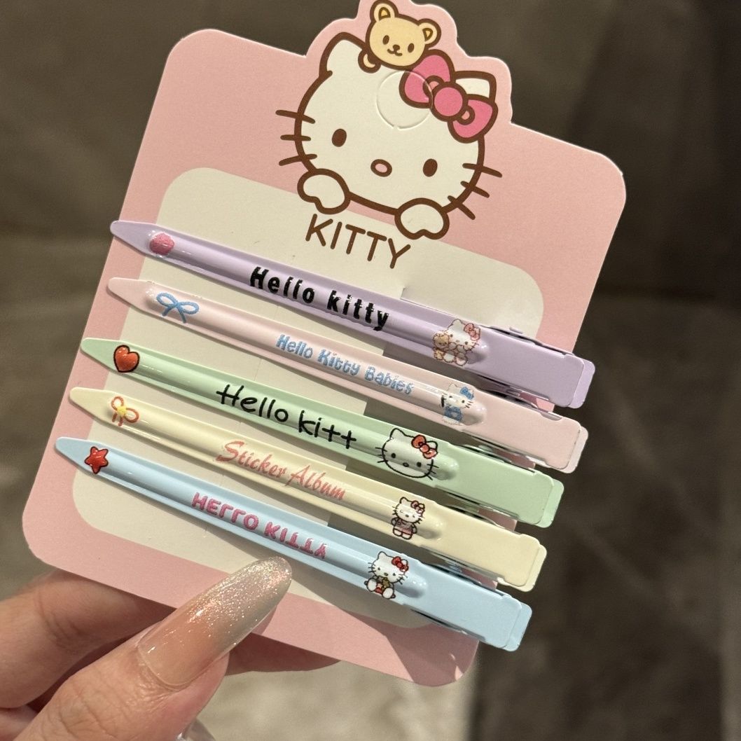 Super Fairy Cartoon Kt Cat Duckbill Clip Fluffy Face Wash Makeup Clip High-Value Girl Broken Hair Bangs Clip Hairpin