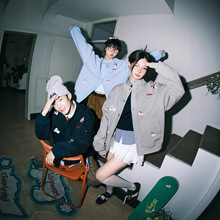 美式潮流小狗刺绣棒球服女2025春秋季宽松情侣款夹克外套开衫上衣