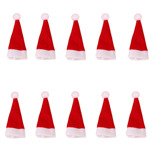 Christmas decorations, mini Christmas hats, Christmas lollipop hats, Christmas non-woven hats