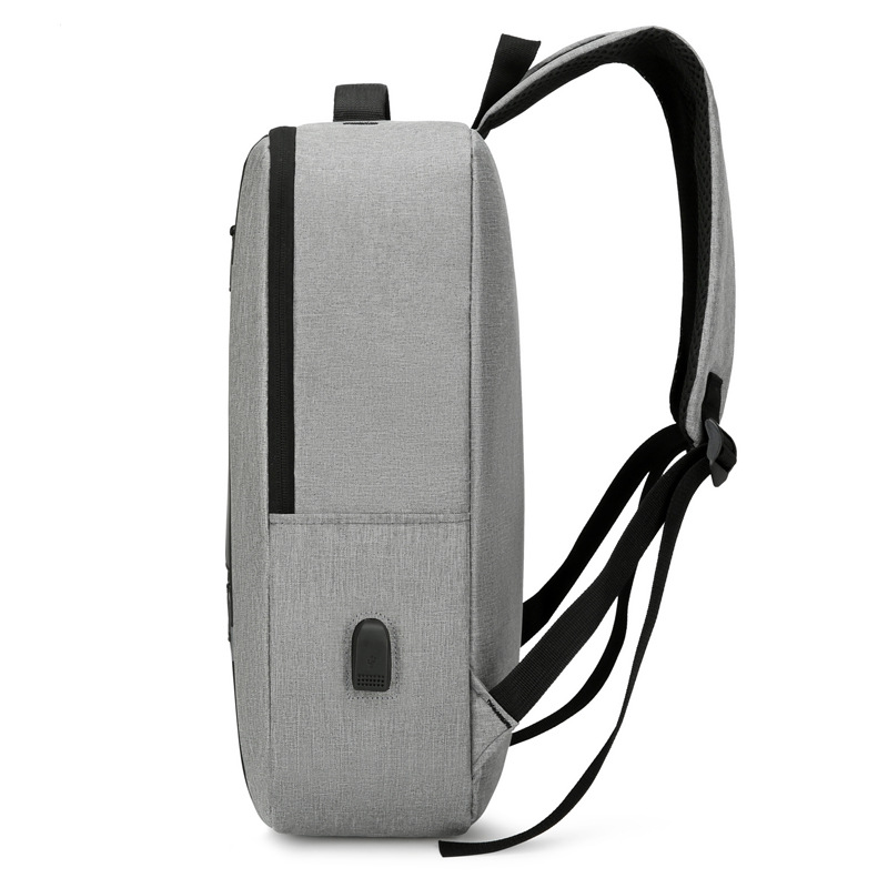2024 nueva mochila de computadora de gran capacidad con carga USB para hombre mochila de viaje simple de negocios multifuncional mochila escolar