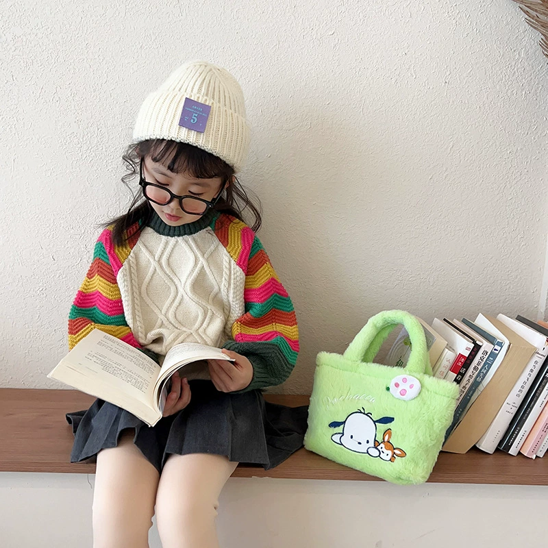 Winter cute universal storage system girl's, small bag
