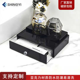 酒店洗漱用品收纳盒亚克力宾馆民宿卫浴间一次性耗品牙具盒定 制