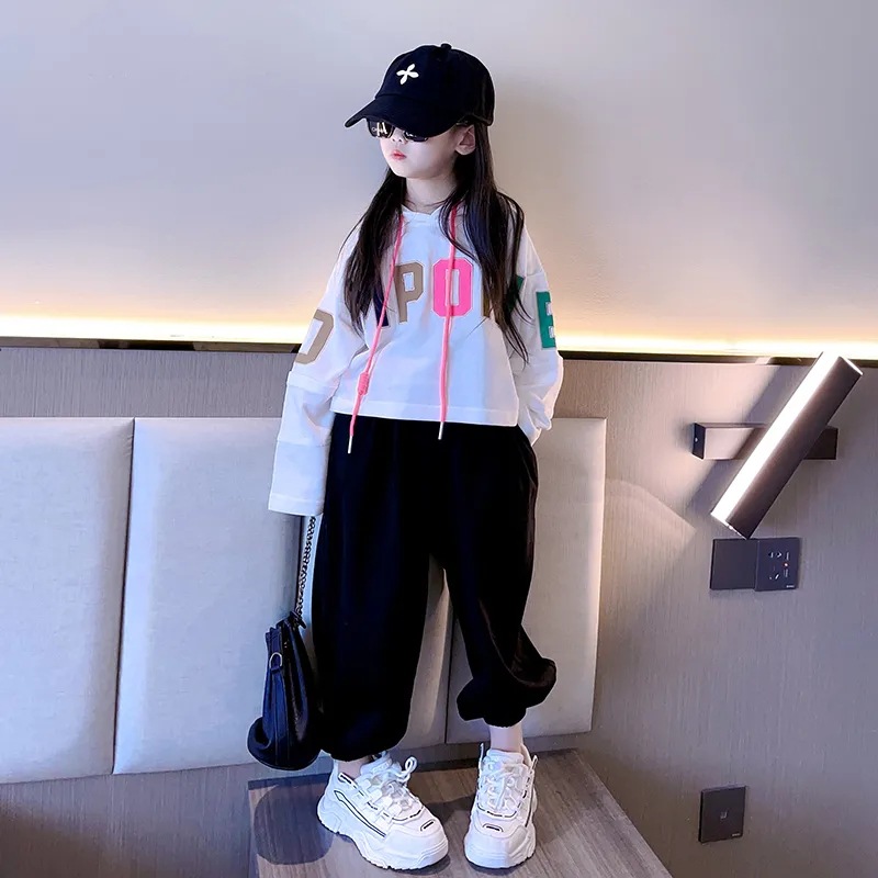 Spor Seti İlkbahar Sonbahar Sezonu 2023 Çevrimiçi Red Blast Big Boy Sokak Dansı Gevşek Çocuk ve Kız_voghion.com