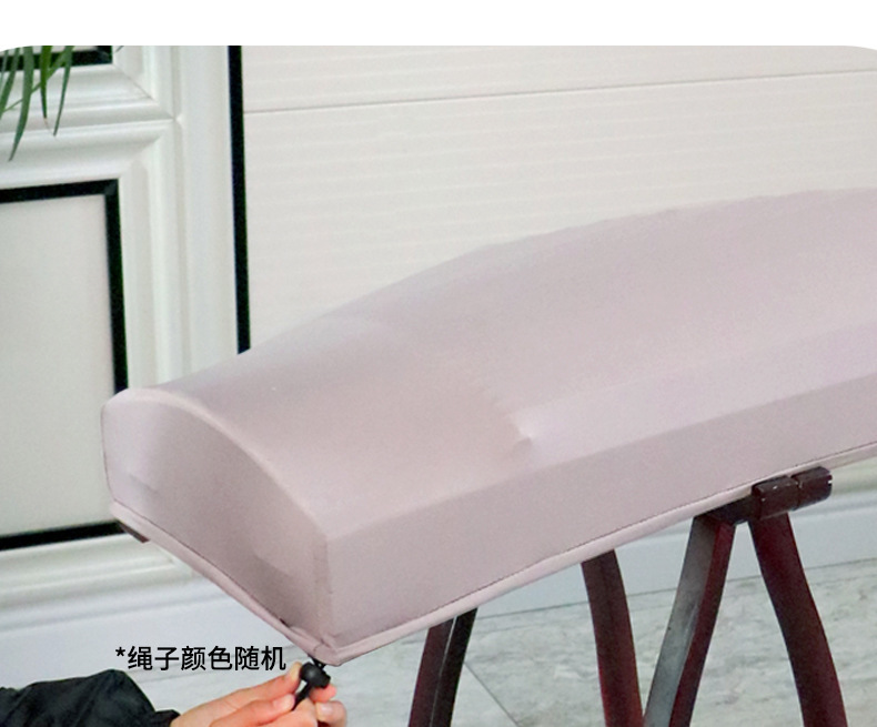 Guzheng elastik kapak Guqin kapak yüksek kaliteli modern minimalist müzik enstrümanı süt ipek örtü kumaş 163 uyumlu Guzheng toz örtüsü