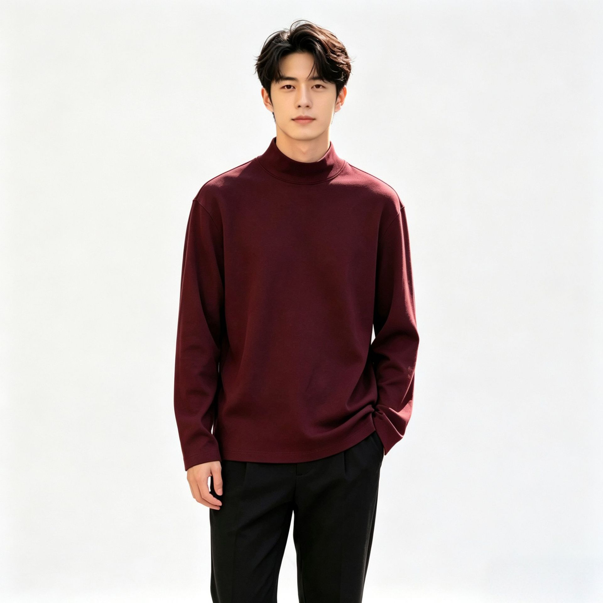 앙고라 레드 미드 칼라