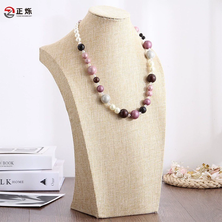 Necklace, stand, mannequin head, accessory, high-quality style