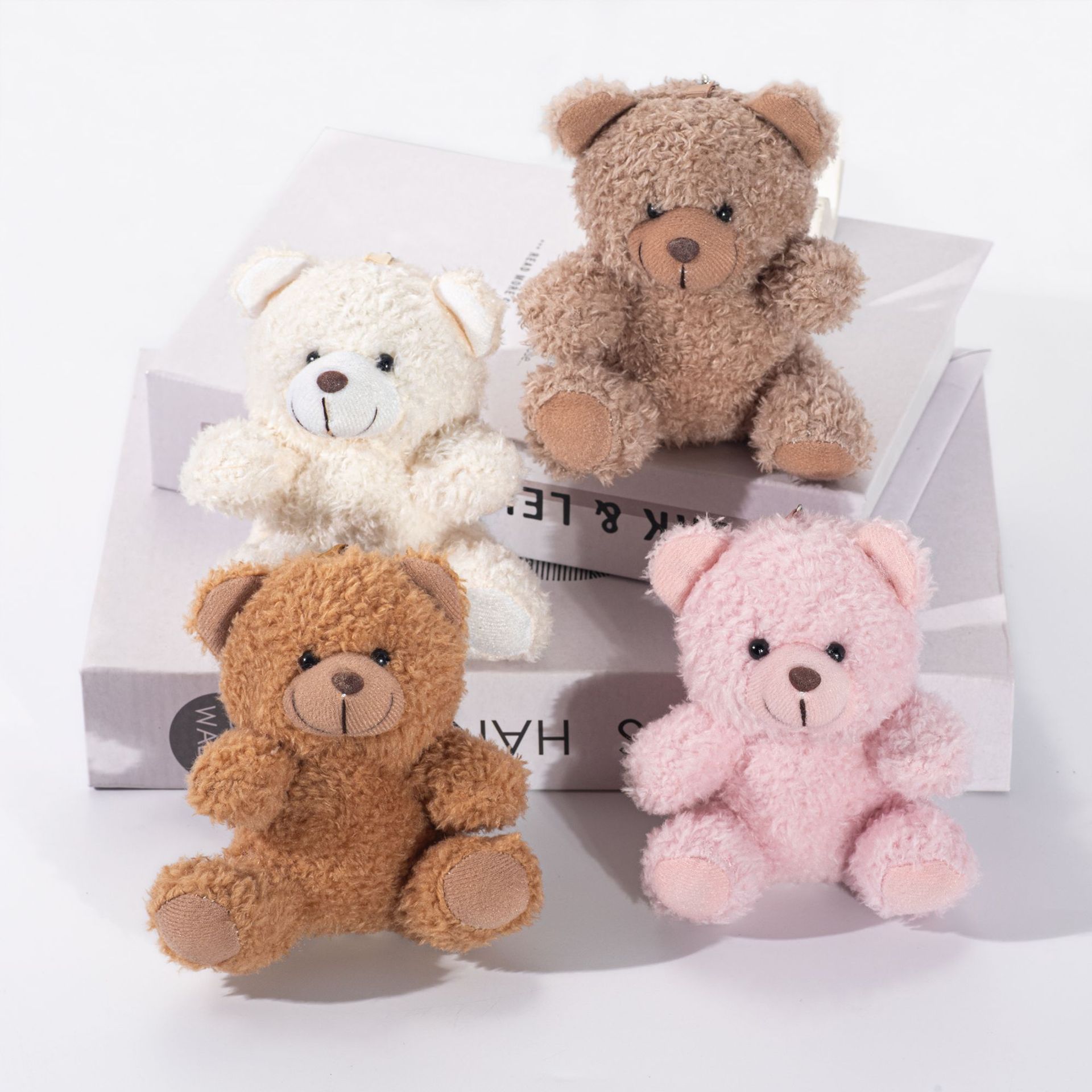 Cartoon peluche Teddy Bear bolso colgante llavero creativo accesorios de muñeca bolso colgante bolso