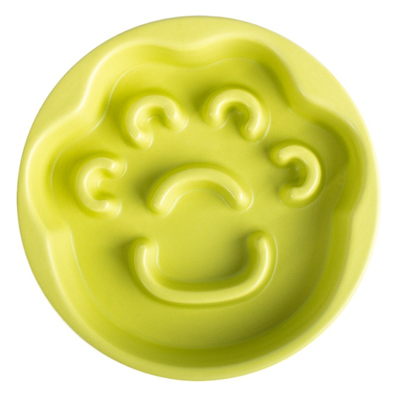 Leyoupai de cerámica Slow Food Bowl antidetonante tazón de perro de gran capacidad gato perro anti-estrangulamiento digestión mascota tazón de comida lenta