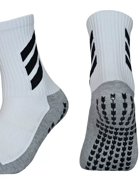 Three Oblique Bar Short Tube Adult Mid-Tube Socks for Men and Women Adult Sports Non-Slip Socks Shock-Absorbing Towel Bottom Thickened Football Socks