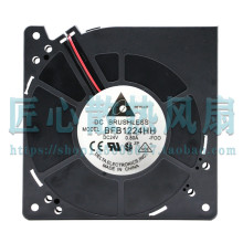 台达 12CM 12032 涡轮离心风扇 24V 0.80A 双滚珠鼓风机 BFB1224H