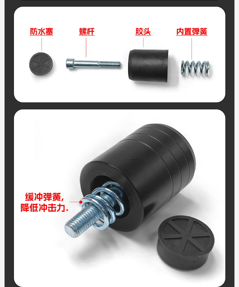 Suitable for Zhang Xue Motorcycle 500F Bumper Spring Head Buffer Guard Bar Motorcycle Front Guard Bar Competition Guard Bar Modification