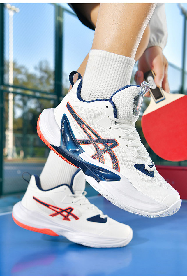 Giày tennis thể thao unisex cổ thấp, mũi tròn, đế bằng, thân lưới thoáng khí, kiểu mới — X19 màu xanh lá cây, X19 màu đen, X19 trắng xanh chi tiết 16