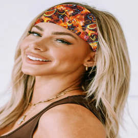 发圈韩系大肠腰果运动发带吸汗止汗头带健身头巾瑜伽束头发饰批发