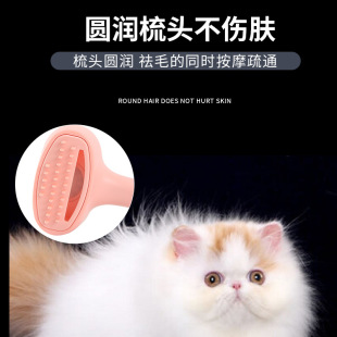 Pet Hair Suction Device Rechargeable Cat and Dog Button Pet Comb Pet Self-Cleaning Comb One-Click Hair Remover Factory Direct Supply