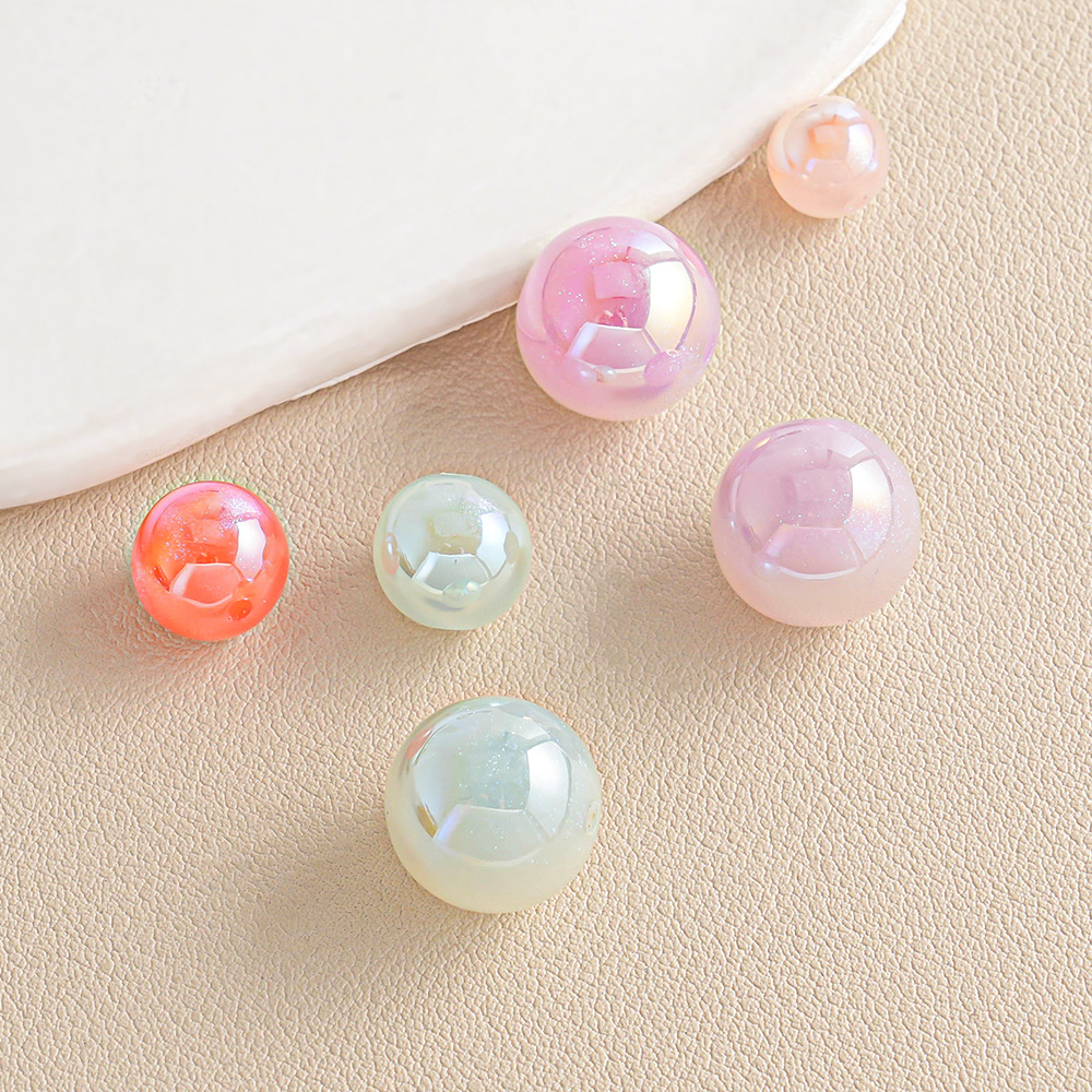 [Light Change 20 - 30 paquete] cuentas redondas de color UV DIY color de cadena de llaves para teléfonos móviles cuentas sueltas