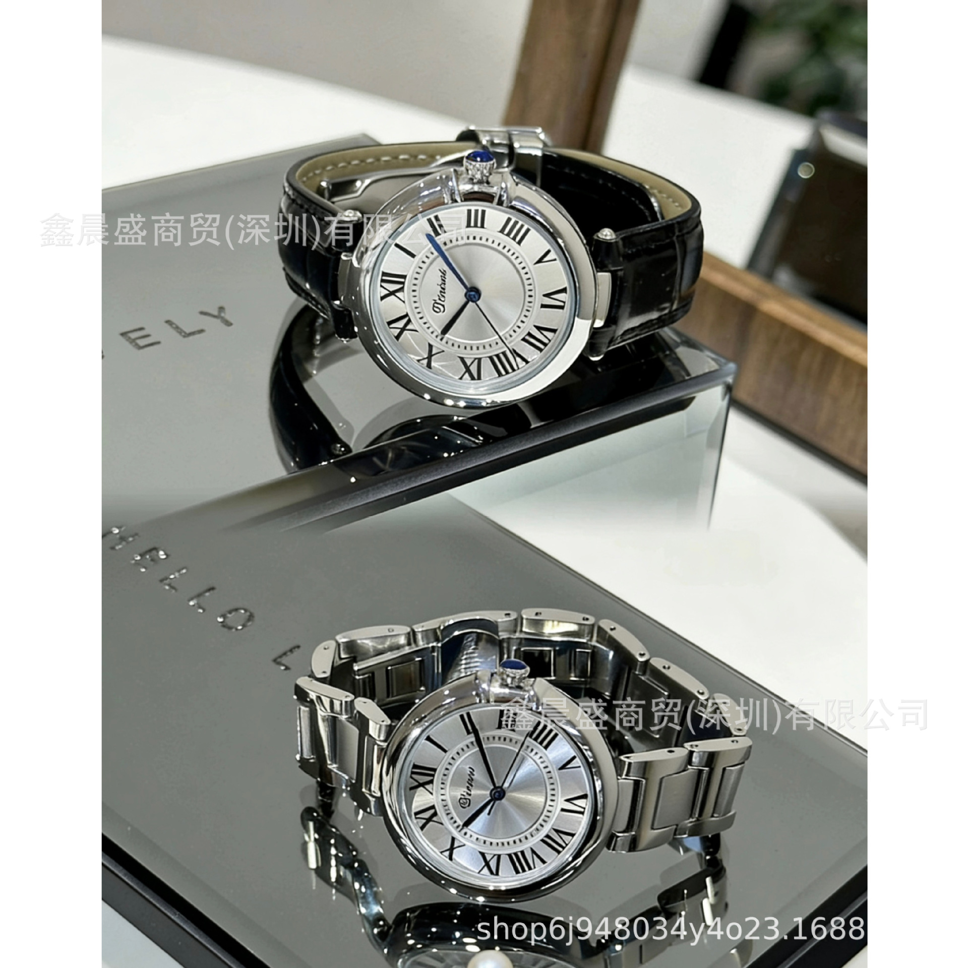 af Versatile Waterproof Stainless Steel Blue Dial Balloon Watch Couple Fashion Men's Mechanical Wristwatch Fish Eye Bubble Quartz Watch