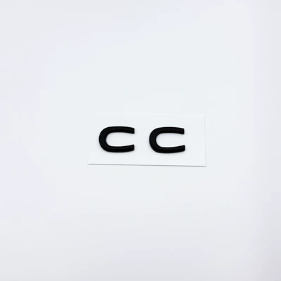Suitable for New and Old Volkswagen Cc Black Car Logo Modification 380Tsi Rear Tail Logo Arteon Letter Logo Displacement Sticker (Car logo) - new-cc