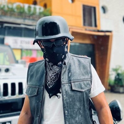 Certified Retro Half Helmet German Motosiklet kaskı (dəbilqə)