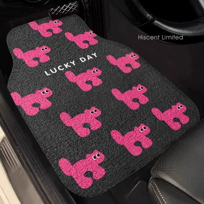 Avtomobil döşəmə paspasları — Rose Red Car Mat Silk