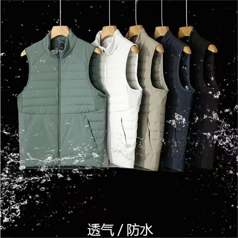 Lulu Alternative! Wear-Resistant, Water-Repellent, Unisex Outdoor Functional Windproof and Warm Stand-Collar down Vest Lulu Alternative! Wear-Resistant, Water-Repellent, Unisex Outdoor Functional Windproof and Warm Stand-Collar down Vest
