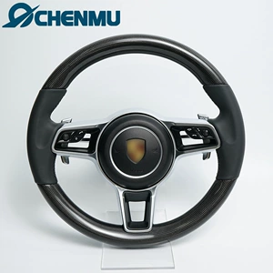 Suitable for Porsche Panamera 911 Cayenne Cayman 718Boxster Modified Carbon Fiber Steering Wheel Assembly
