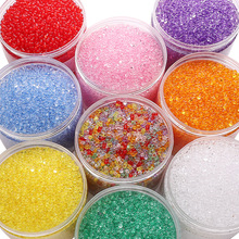 3x6mm亚克力透明花生珠串珠项链半成品手串手工diy饰品配件配饰材