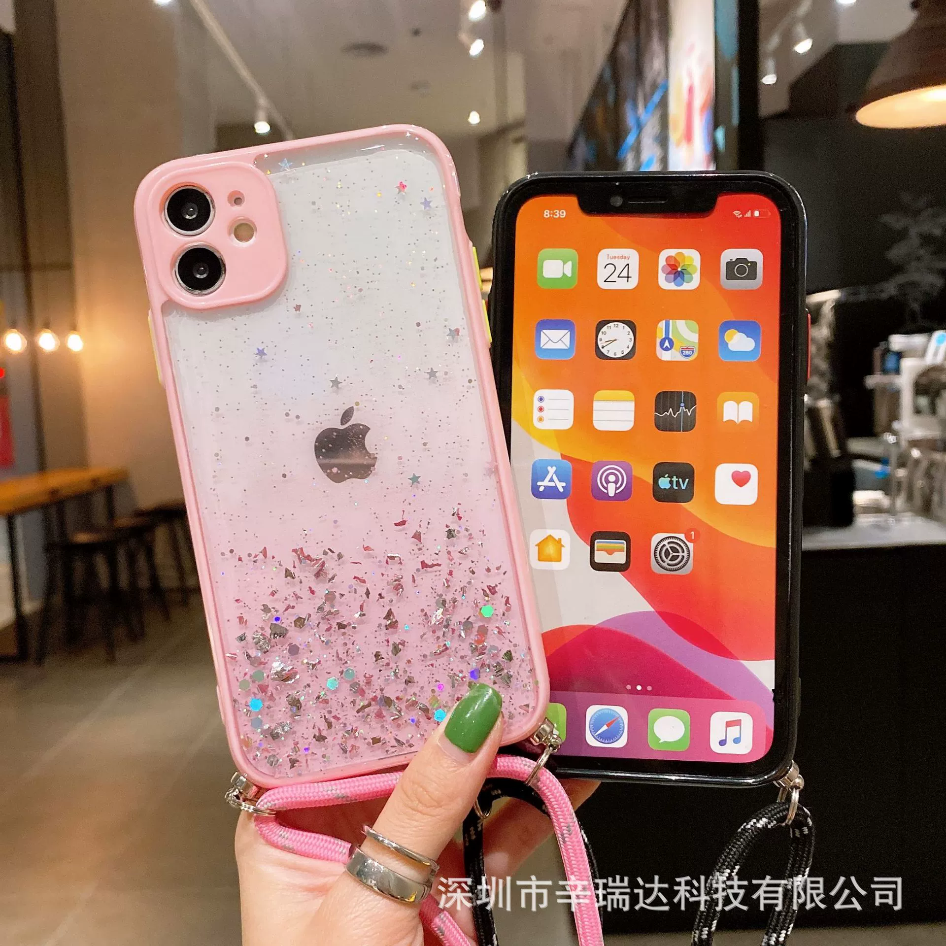 Чехол совместимый с Apple для телефона, звёздное небо, ремень для сумки, iPhone 11, защитный чехол, iPhone, 12promax